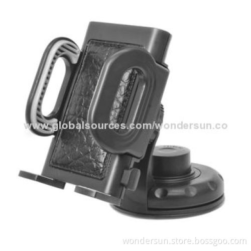 Universal Car Holder, Leather and ABS Materials, OEM/ODM Welcomed